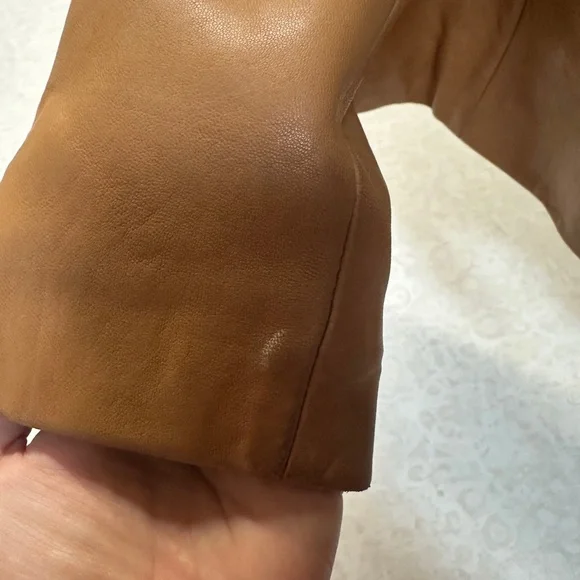 Wilson’s Classic Tan Leather Jacket Fully Lined Sz L - Picture 8 of 9